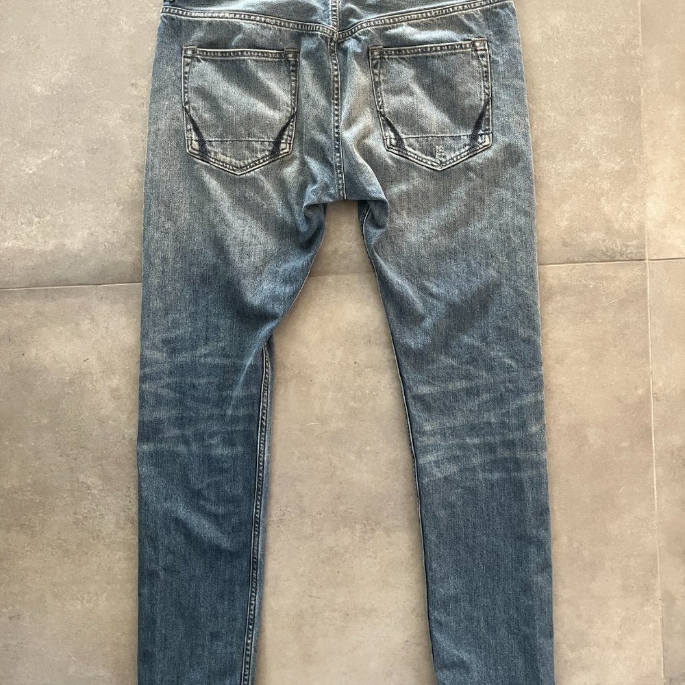 AllSaints Mens Blue Cigarette Jeans W34 - Picture 5 of 7